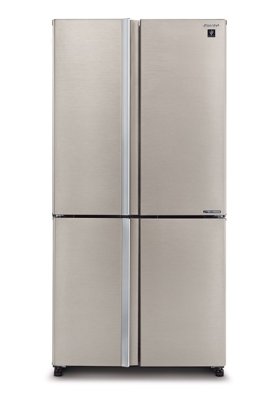 מקרר 4 דלתות SHARP SJ-9260S בגימור כסוף עם מקפיא תחתון