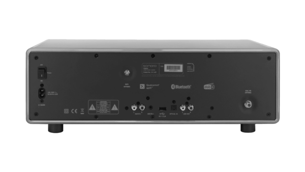 חיבורים אחוריים Sonoro PRIMUS כניסה אופטית AUX RCA USB