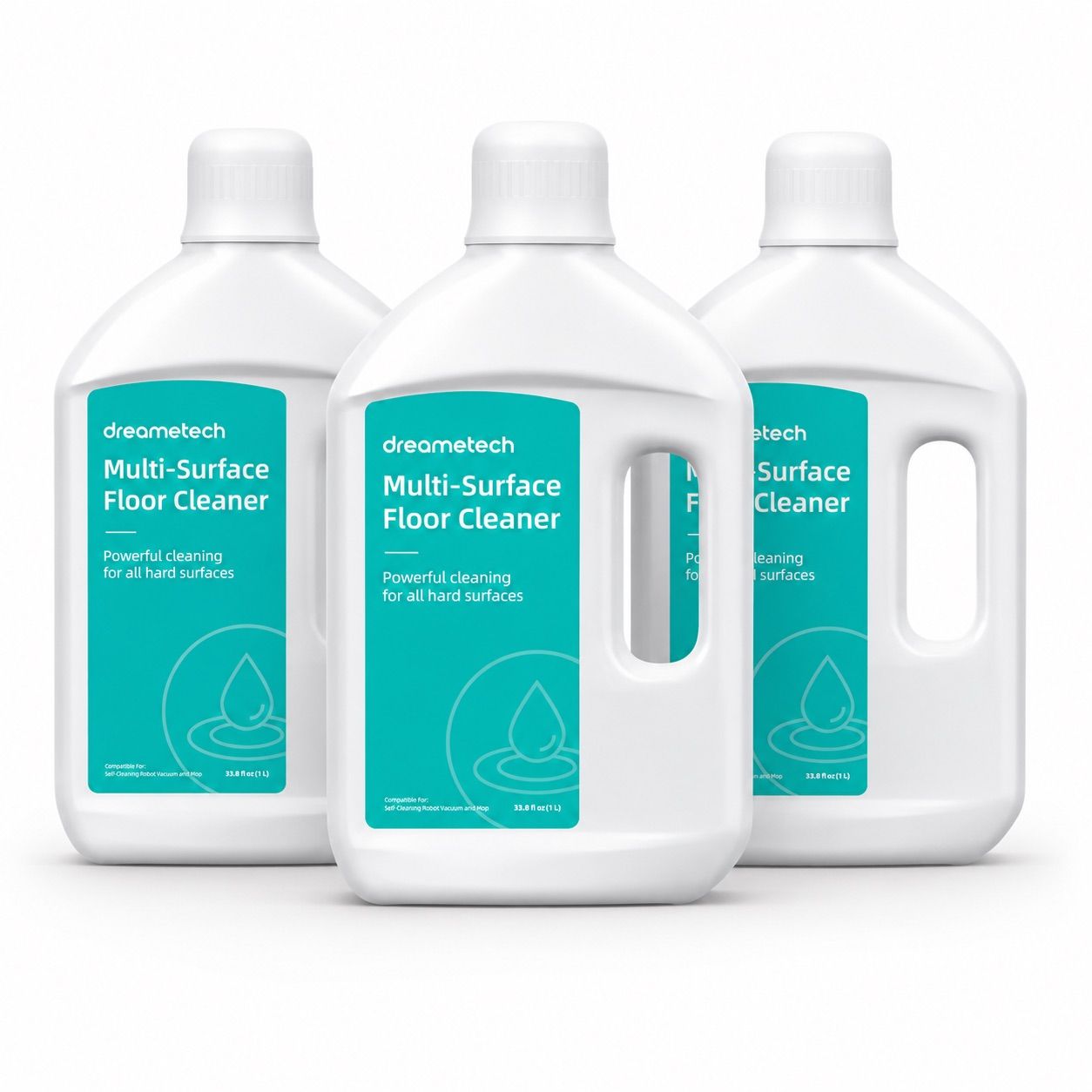 מארז שלישייה נוזל ניקוי מקורי Dreame Multi-Surface Floor Cleaner שלושה בקבוקי 1 ליטר