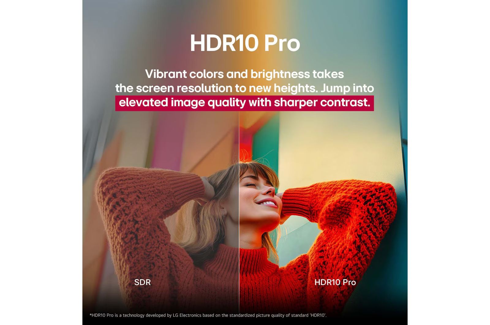 HDR10 Pro לאיכות תמונה קולנועית עם ניגודיות חדה HDR10 Pro - טכנולוגיית צבעים ובהירות מתקדמת ב-LG 50UA85006LA