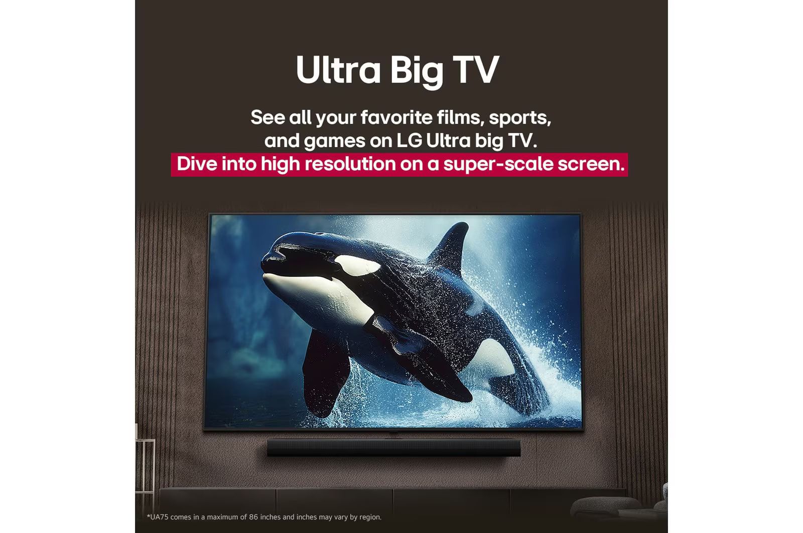 LG 50UA85006LA - חווית קולנוע ביתי במסך גדול ואלגנטי טלוויזיה 50 אינץ' 4K UHD AI - עיצוב דק ואלגנטי לכל סלון