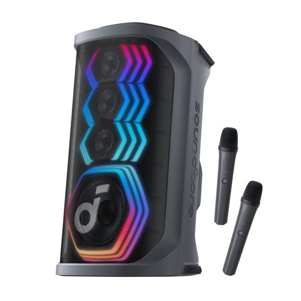 Anker Soundcore Rave 3S 200W עם זוג מיקרופונים רמקול נייד Anker Soundcore Rave 3S 200W עם זוג מיקרופונים אלחוטיים
