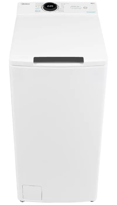 מכונת כביסה פתח עליון Midea MF100T80BW קיבולת 8 ק״ג דירוג אנרגטי A