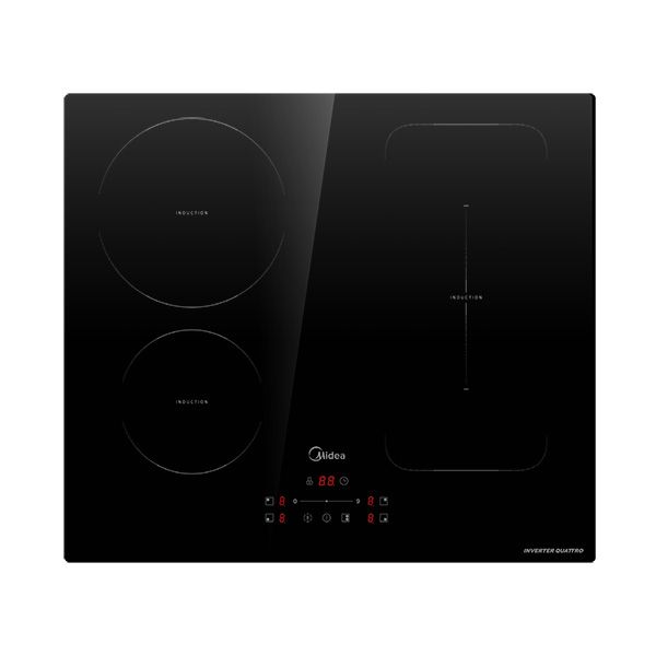 כיריים אינדוקציה Midea MC-IF745AJ1C-A כיריים אינדוקציה Midea MC-IF745AJ1C-A זכוכית שחורה עם 4 מוקדי בישול FLEX BOOST