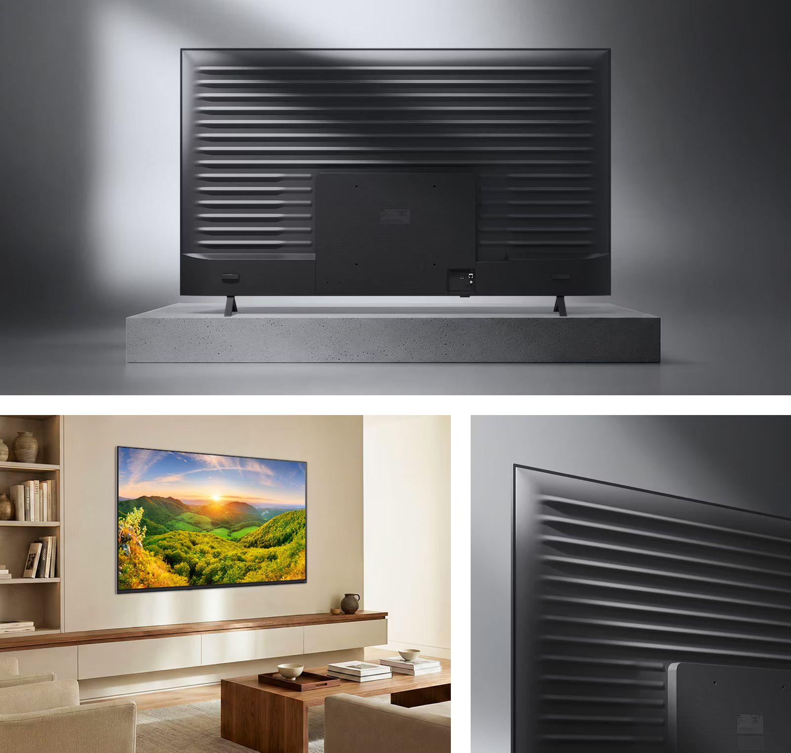 LG 75NU850B6LA Linear Flow Design Linear Flow Design של טלוויזיית LG 75NU850B6LA