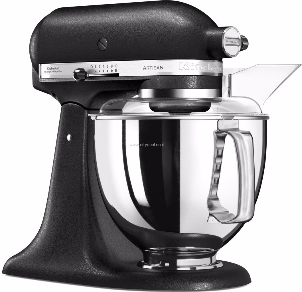 מיקסר KitchenAid 5KSM175EOB שחור עם קערת נירוסטה 4.8 ליטר