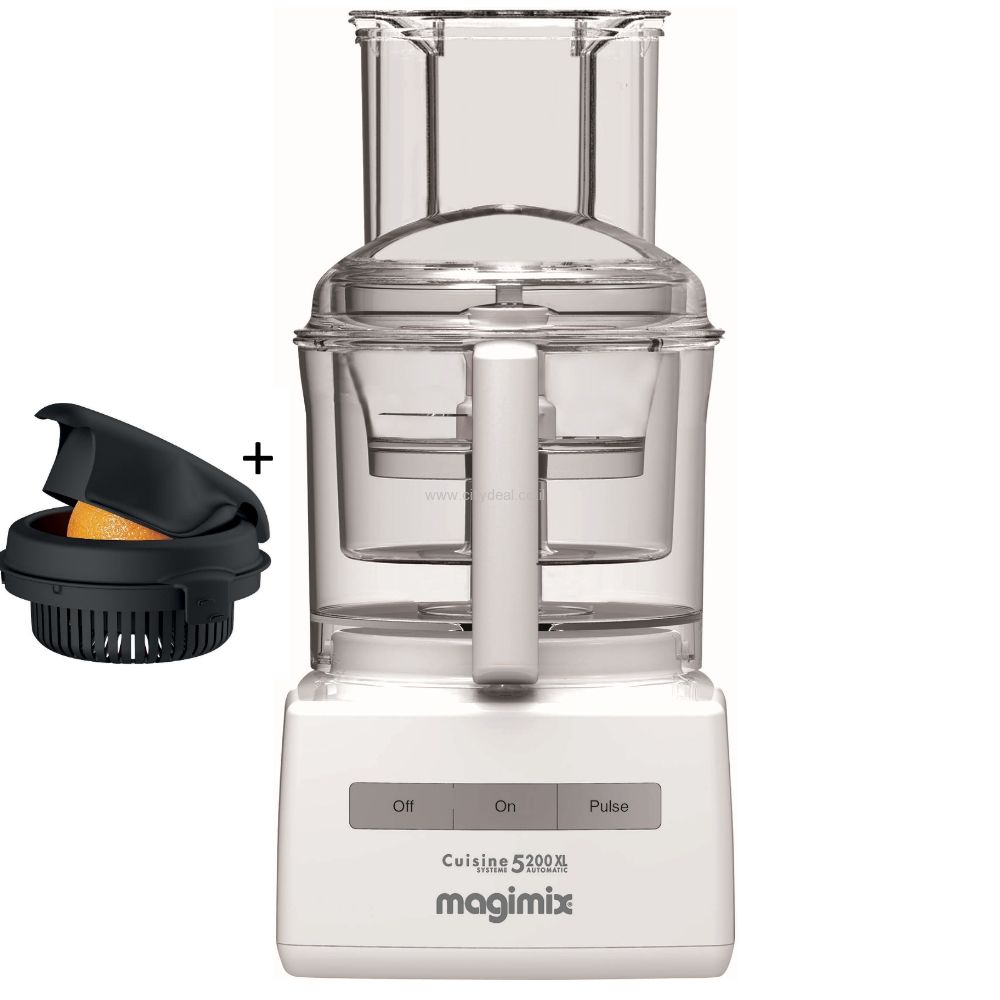 מעבד מזון Magimix CS5200JWXL - מבט כללי עם אביזרים