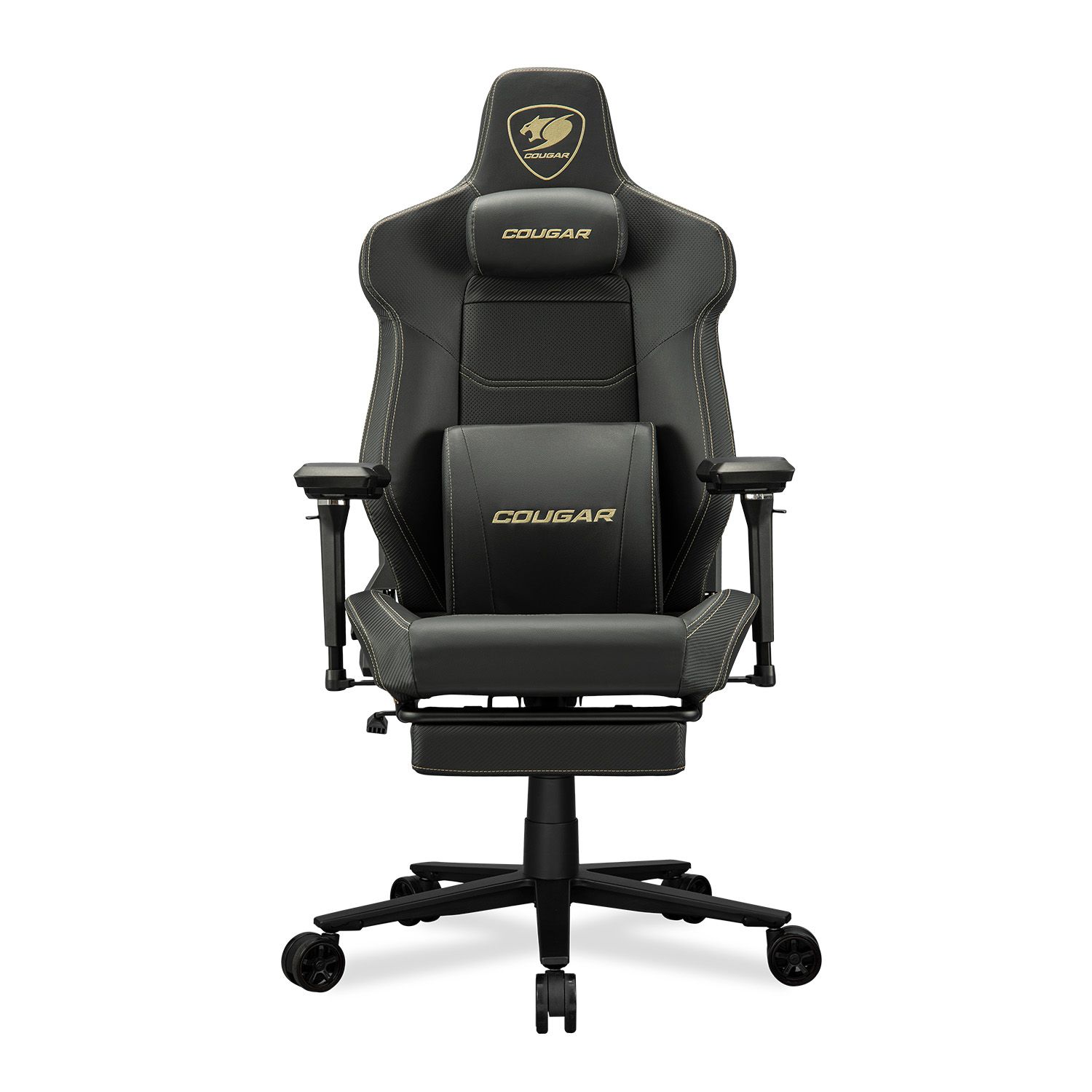 COUGAR ARMOR EVO M GOLD מבט קדמי כיסא גיימינג COUGAR ARMOR EVO M GOLD מבט קדמי