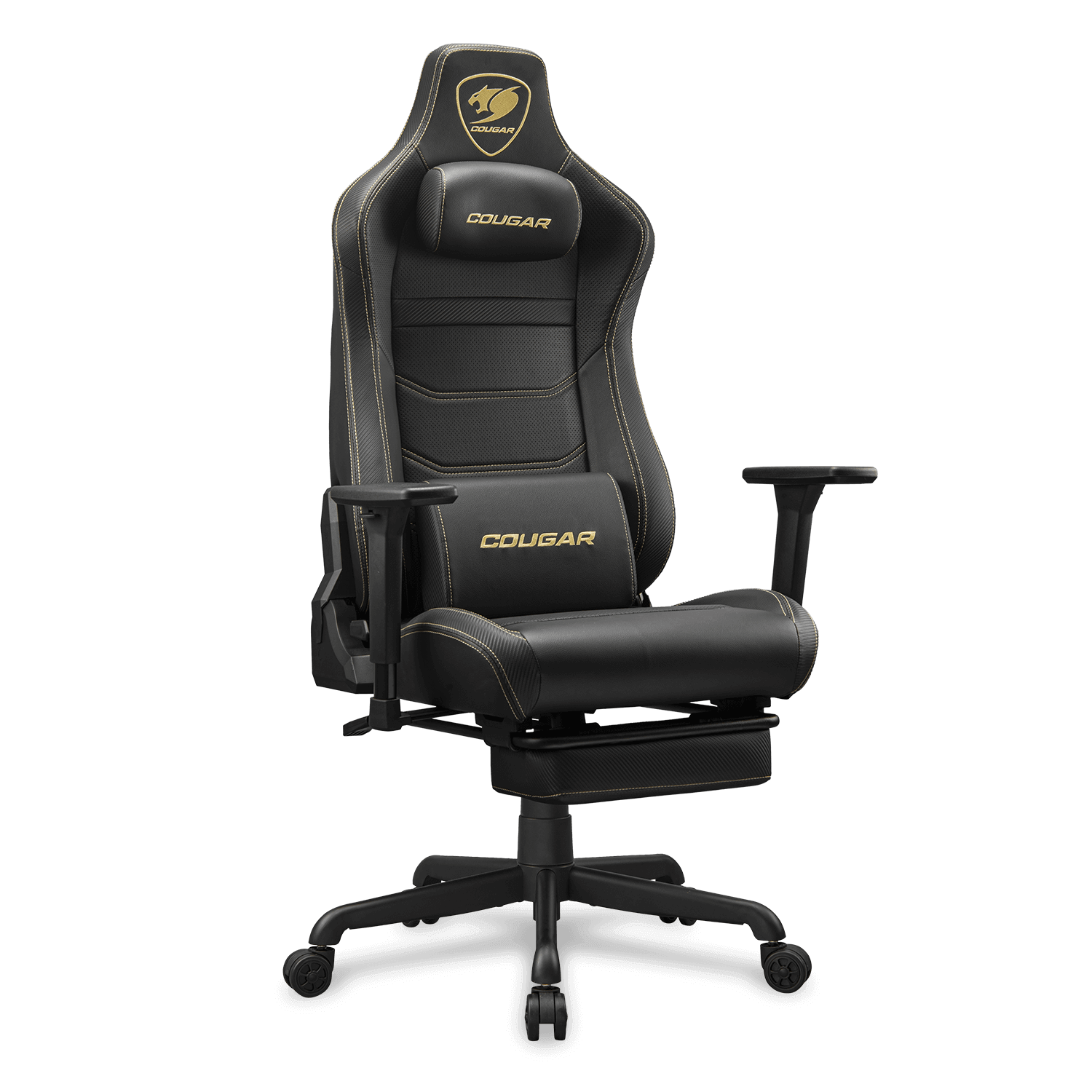 COUGAR ARMOR EVO S GOLD הדום נשלף COUGAR ARMOR EVO S GOLD מבט קדמי עם הדום