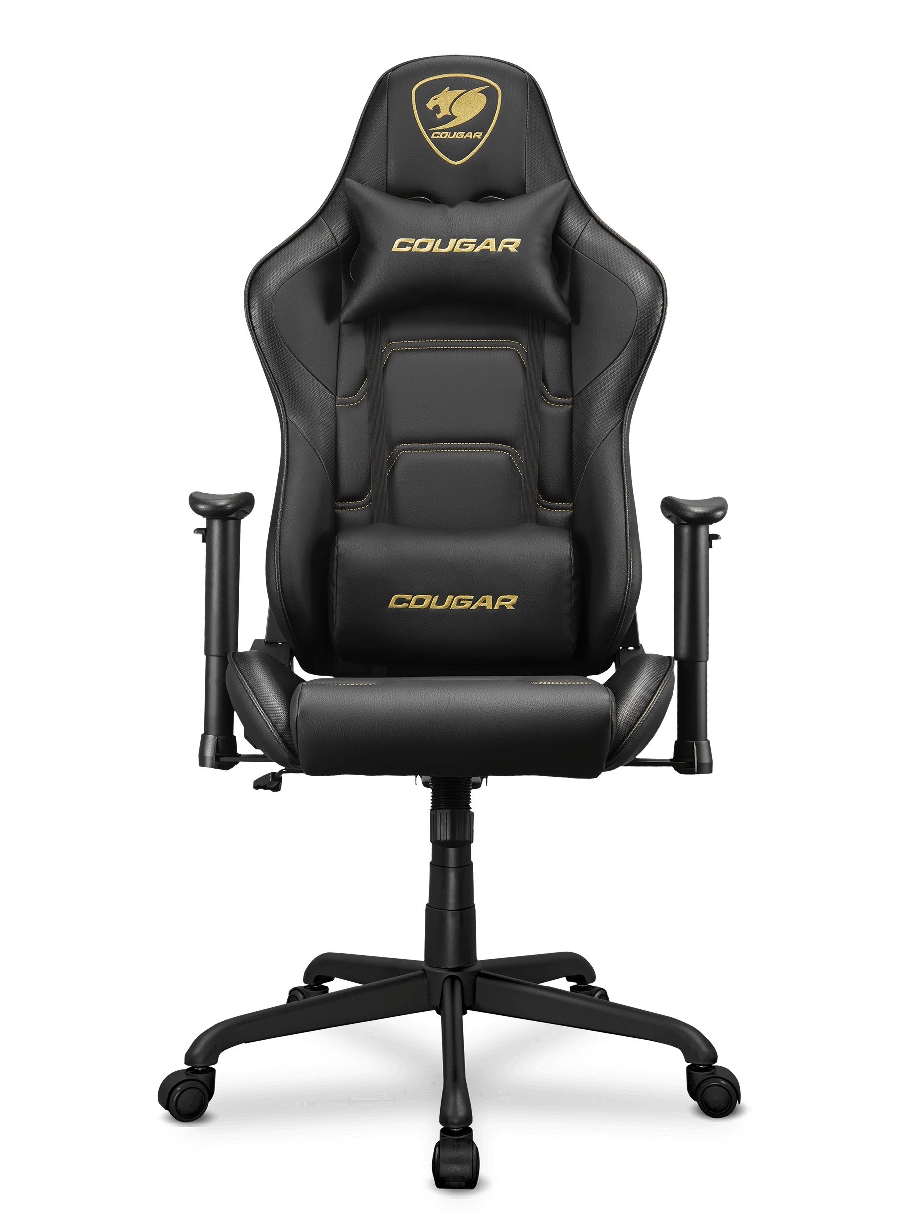 כיסא גיימינג מלכותי COUGAR Armor Elite Royal - עיצוב פרימיום בגימור זהב ושחור יוקרתי, יציבות מקסימלית