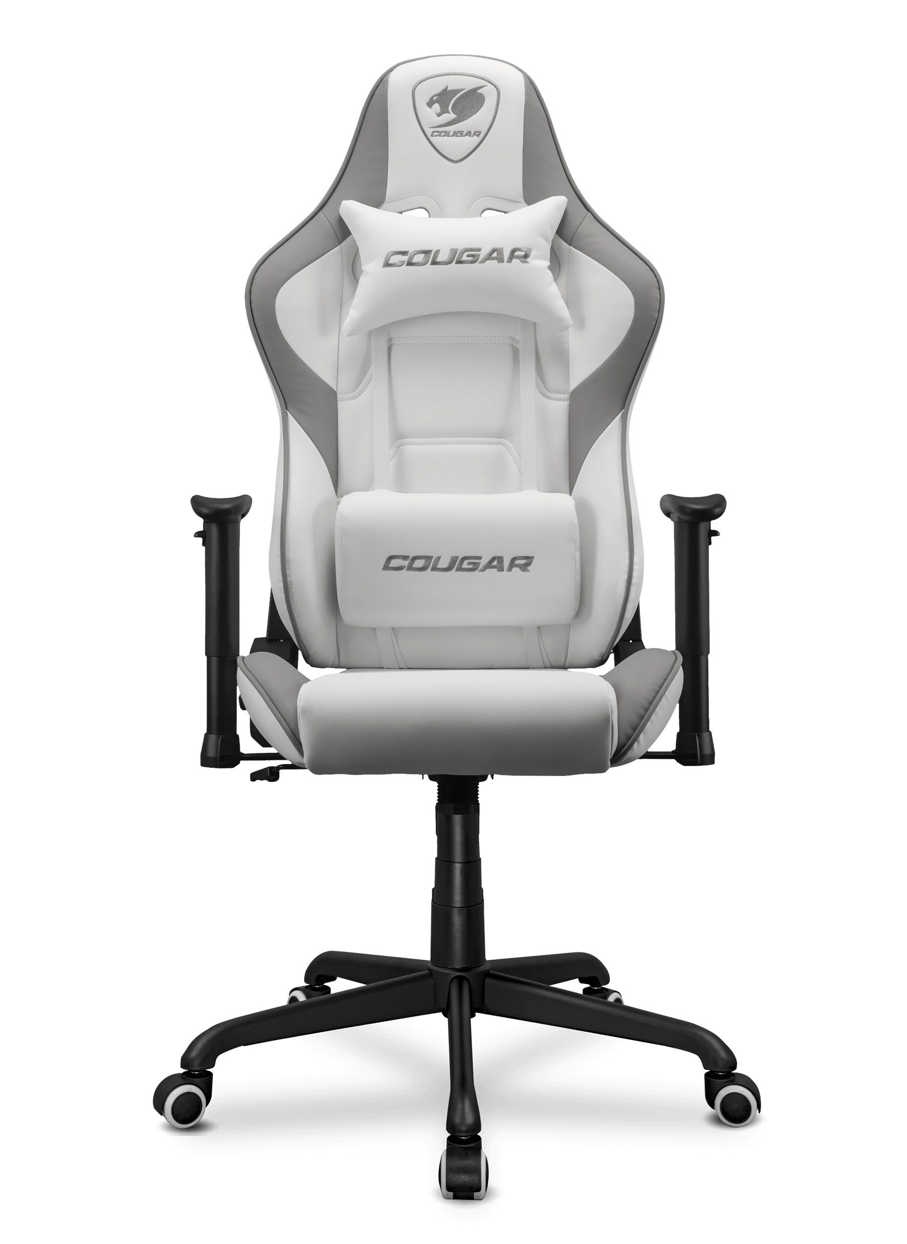 כיסא גיימינג פרימיום COUGAR Armor Elite White - עיצוב לבן נקי, יציבות מקסימלית ונוחות ארגונומית