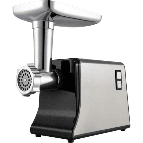 מטחנת בשר BELLERS BL-MG-M1 – 2000W מטחנת בשר BELLERS BL-MG-M1 עם מנוע 2000W ואביזרים לקובה ונקניקיות