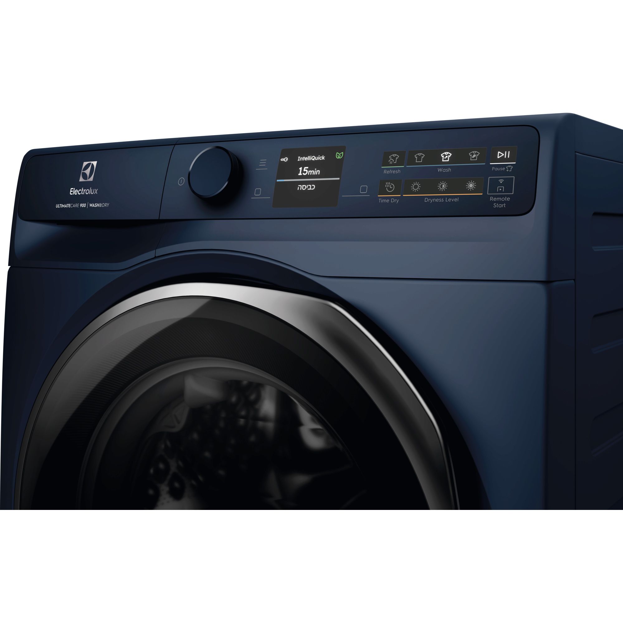 Electrolux EWW1242R9MC – צג LCD צבעוני להצגת זמן נותר, משקל וטמפרטורה Electrolux EWW1242R9MC עם צג LCD צבעוני המציג זמן נותר, משקל וטמפרטורה