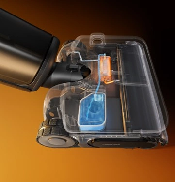 המערכת הפנימית של Roborock F25 Ultra לחימום ופיזור מים