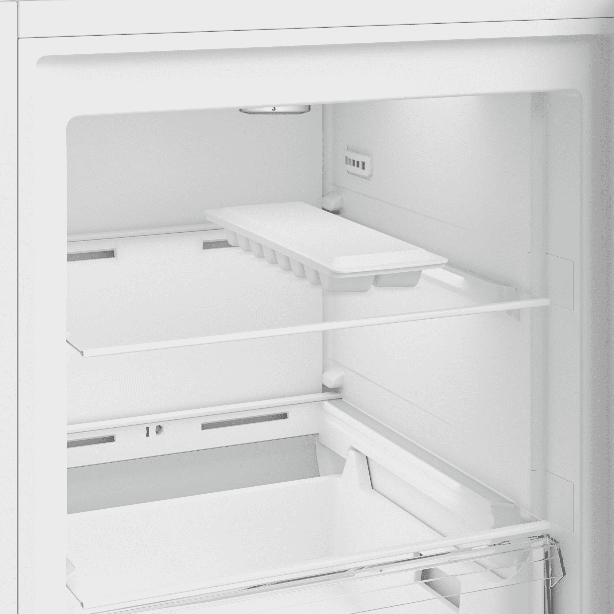 מקפיא Blomberg FNT3676WP עם תאי אחסון ומגירות – המחשה לחלוקה פנימית מסודרת
