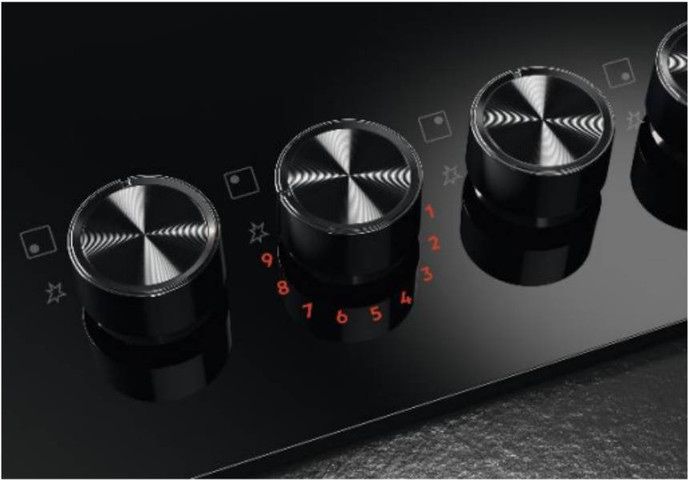 AEG HKB64341NB – כיריים גז 60 ס כיריים גז AEG HKB64341NB זכוכית שחורה 60 ס