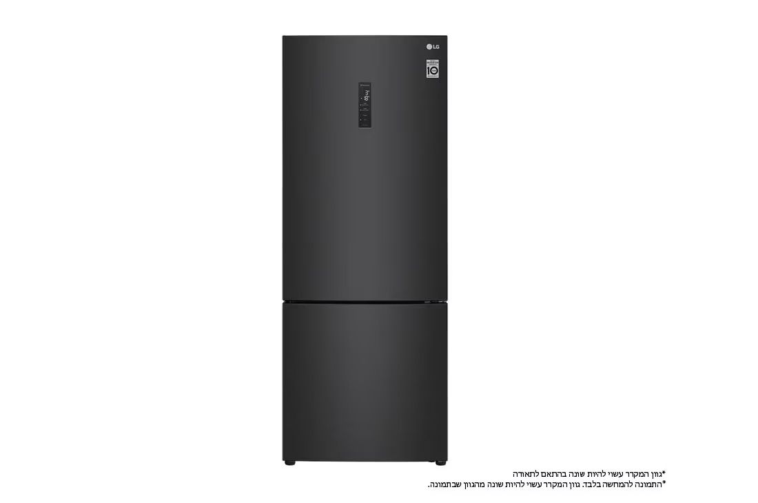 מקרר LG R-2B479B – מקפיא תחתון 462 ליטר בגימור שחור מט עם Door Cooling+™
