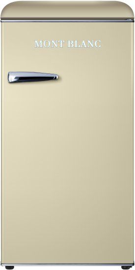 MONT BLANC MBR-190DF-BEJ מקרר משרדי קטן רטרו בז שמנת מקרר משרדי רטרו בז שמנת מון בלאן MONT BLANC MBR-190DF-BEJ נפח 95 ליטר