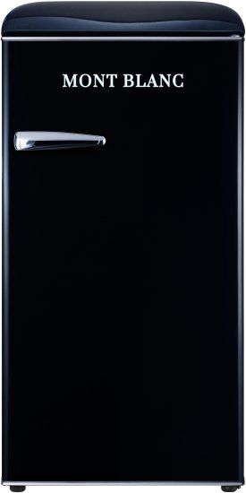 MONT BLANC MBR-190DF-BLK מקרר משרדי קטן רטרו שחור מקרר משרדי רטרו שחור מון בלאן MONT BLANC MBR-190DF-BLK נפח 95 ליטר