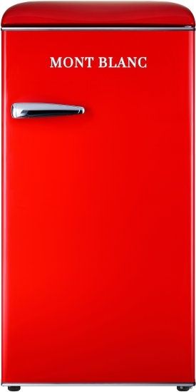MONT BLANC MBR-190DF-RED מקרר משרדי קטן רטרו אדום מקרר משרדי רטרו אדום מון בלאן MONT BLANC MBR-190DF-RED נפח 95 ליטר