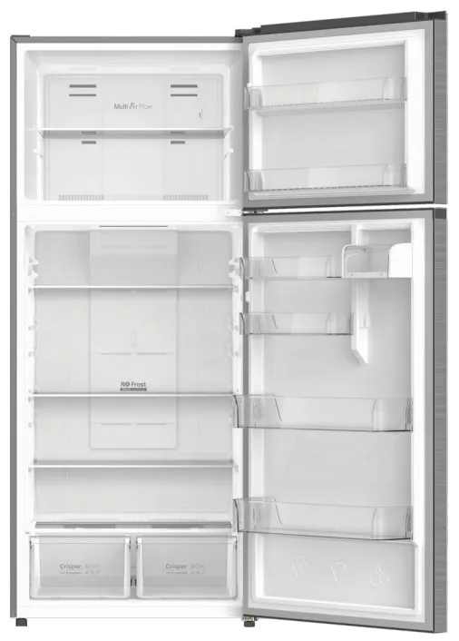 פנים המקרר CHiQ MC-R2503DS – תאורה, זרימת אוויר וקירור חכם לשמירה על טריות פנים המקרר CHiQ MC-R2503DS – מגירות ירקות עם בקרת לחות, תאורת LED וזרימת אוויר רב־כיוונית