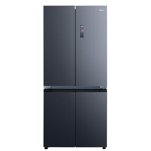 מקרר 4 דלתות Midea MDRM706BIL70 מסדרת INSTA FIT בגימור נירוסטה שחורה