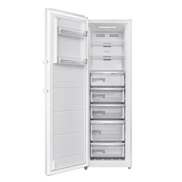 Midea MDRU333FEE01 מצב פתוח עם 7 תאי אחסון ומגירות נשלפות