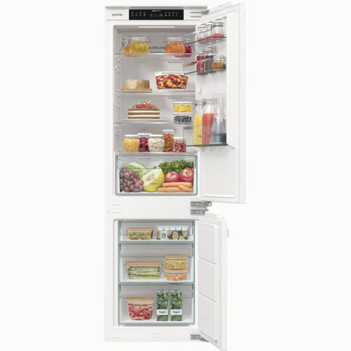 Gorenje NRKI517E42 מצב פתוח Gorenje NRKI517E42 במצב פתוח להמחשת חלוקת האחסון