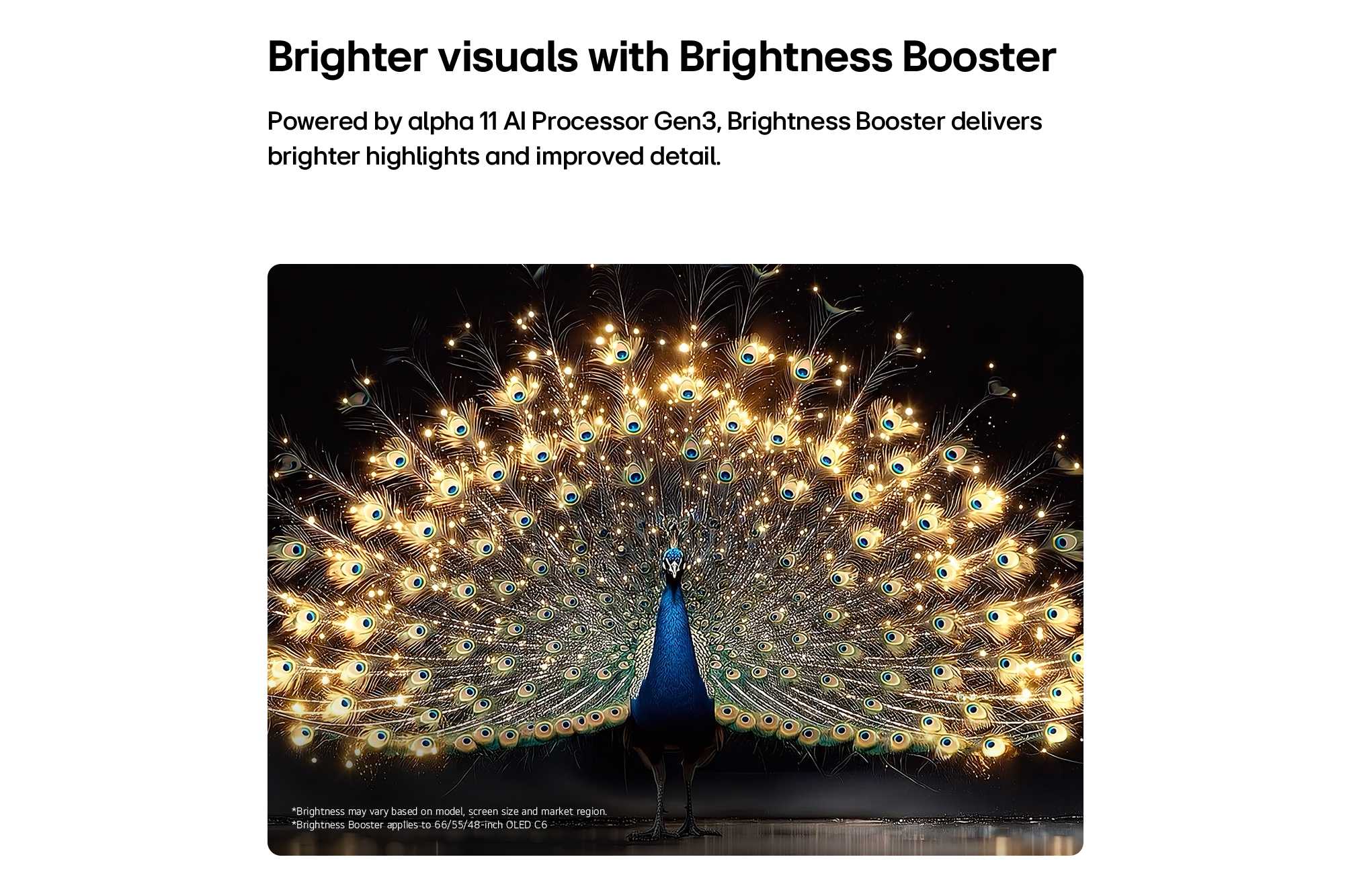 טכנולוגיית Brightness Booster pro להגברת בהירות גבוהה במסכי LG OLED evo