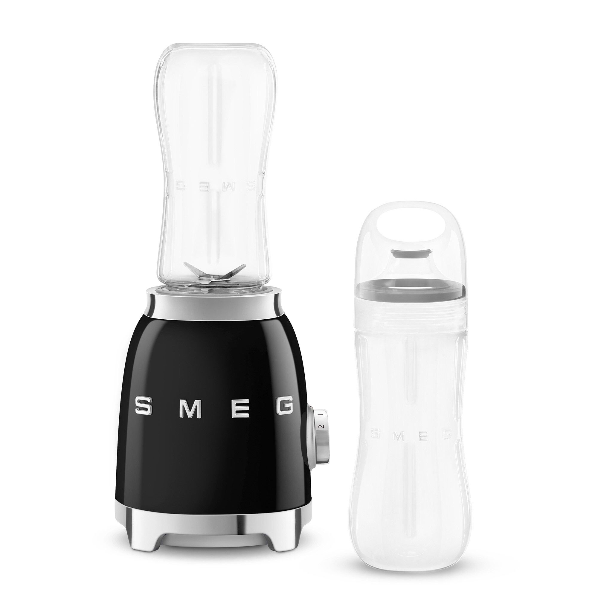 בלנדר Smeg PBF01BLEU שחור עם שני בקבוקי To-Go בנפח 600 מל