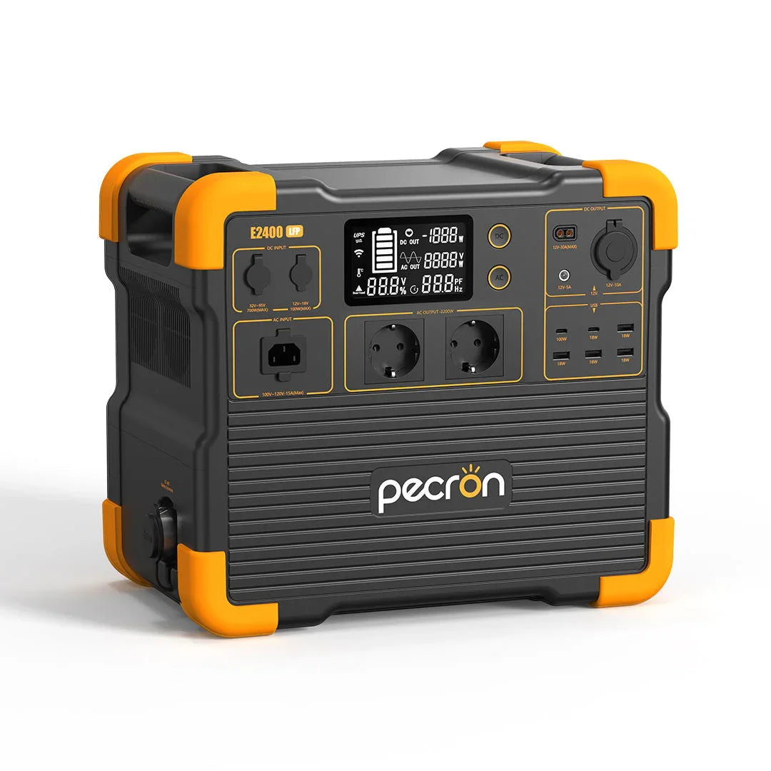 PECRON E2400LFP 2400W 2048Wh תחנת כוח ניידת PECRON E2400LFP בהספק 2400W וקיבולת 2048Wh