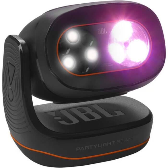 מקרן תאורה למסיבות JBL PartyLight Beam בצבע שחור יבואן רשמי ניופאן