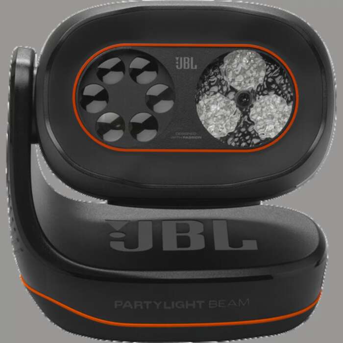 פאנל בקרה עליון של JBL PartyLight Beam עם לחצני שליטה