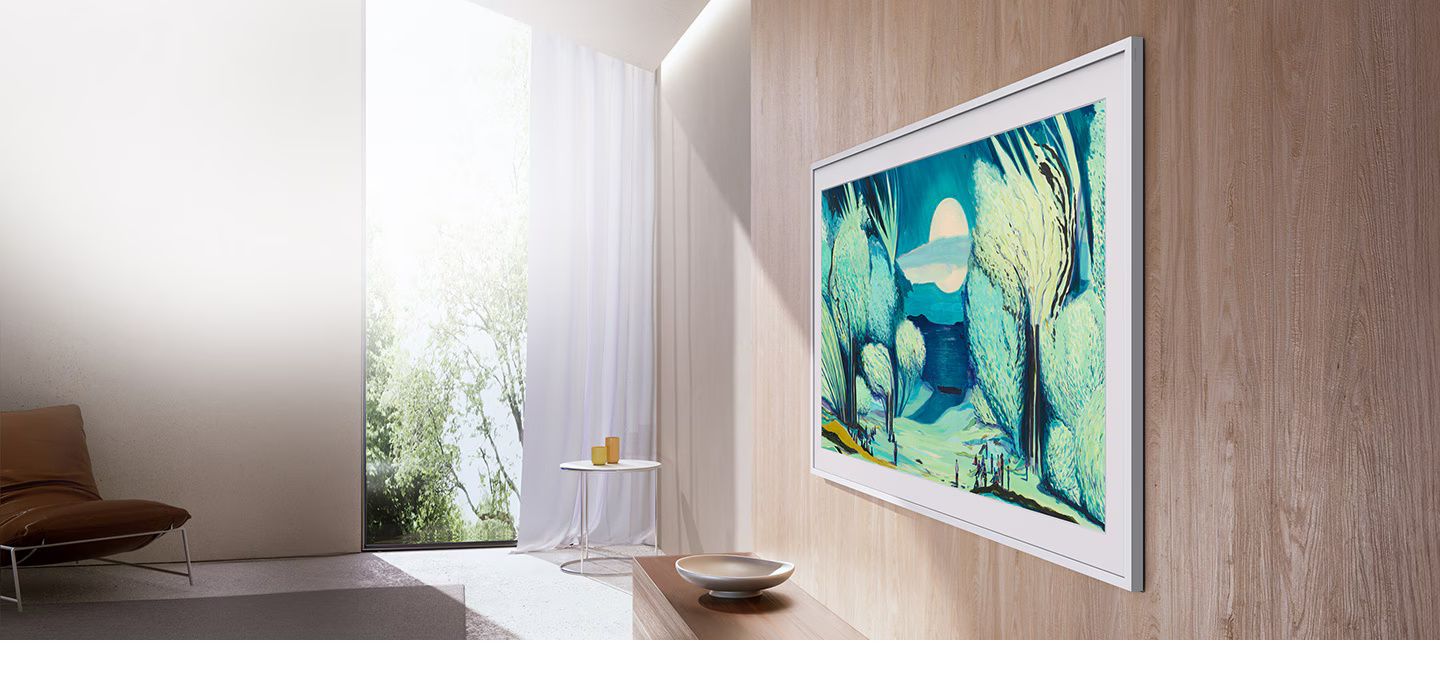 Samsung The Frame QE32LS03F - Art Mode להצגת אומנות Samsung The Frame QE32LS03F במצב Art Mode להצגת אומנות בבית