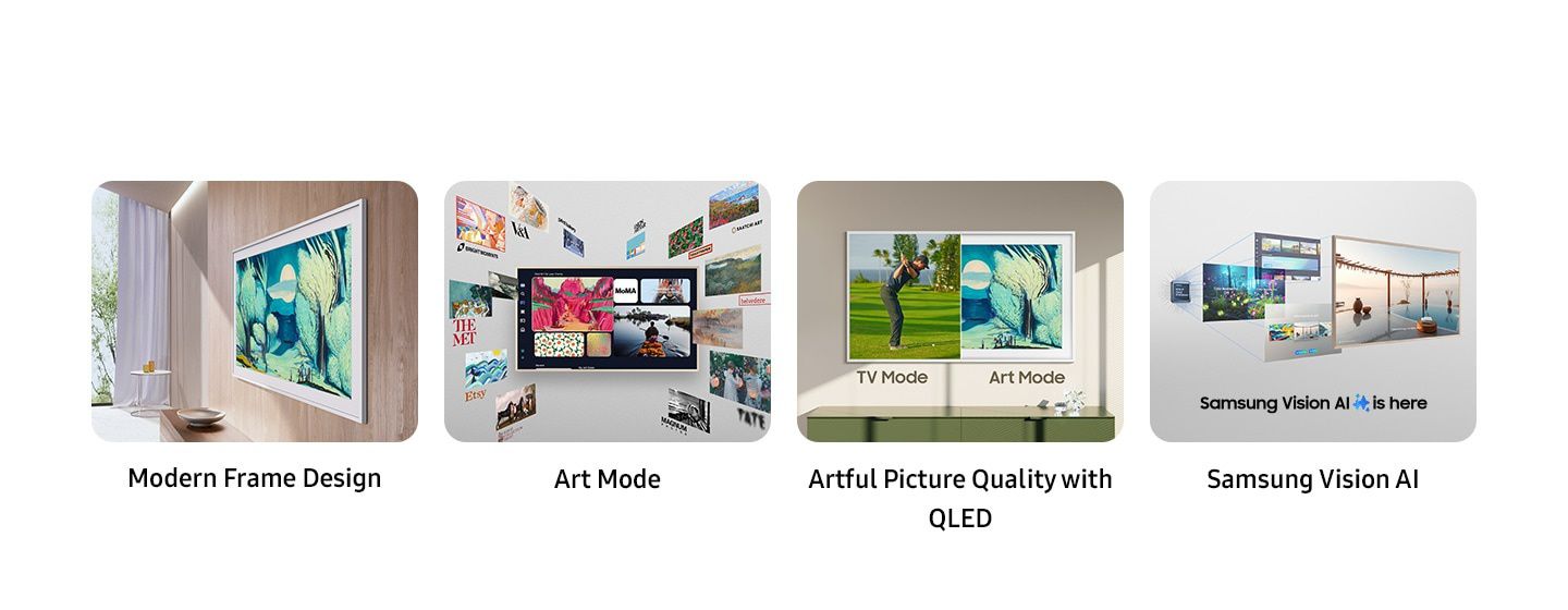 Samsung The Frame QE32LS03F - QLED ו-Smart TV Samsung The Frame QE32LS03F עם QLED ו-Smart TV