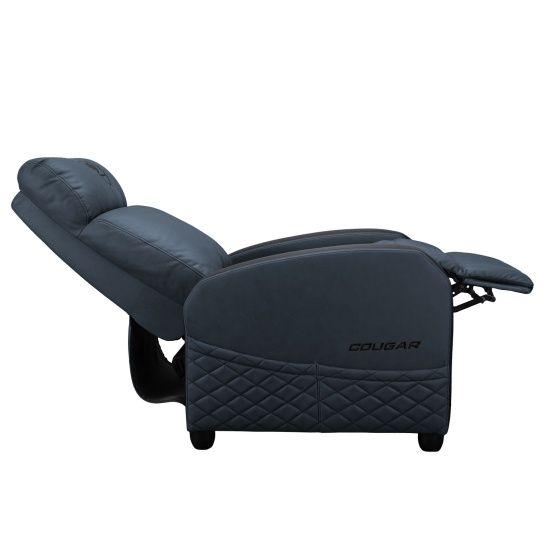 הצגת כיס הצד הפרקטי של כורסת הגיימינג RANGER ELITE Navy Blue לאחסון נגיש של ציוד גיימינג