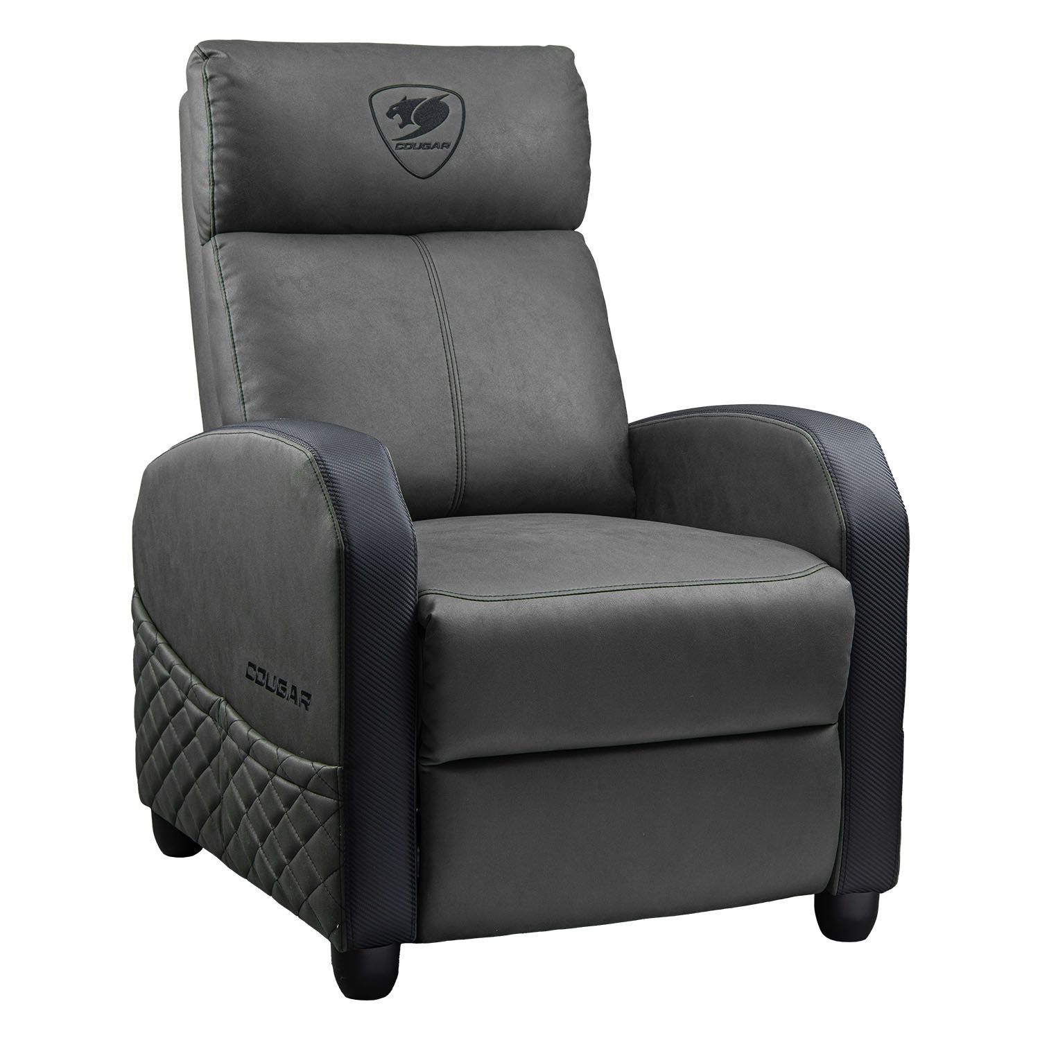 COUGAR RANGER ELITE JET GRAY – מבט קדמי ספת גיימינג COUGAR RANGER ELITE JET GRAY מבט קדמי אלכסוני