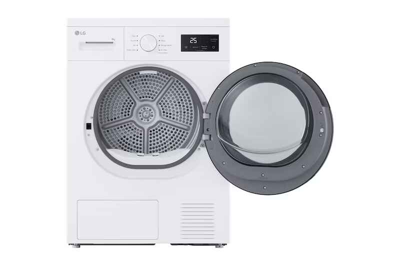 מייבש כביסה 8 ק״ג עם משאבת חום LG RH8N15WH בצבע לבן