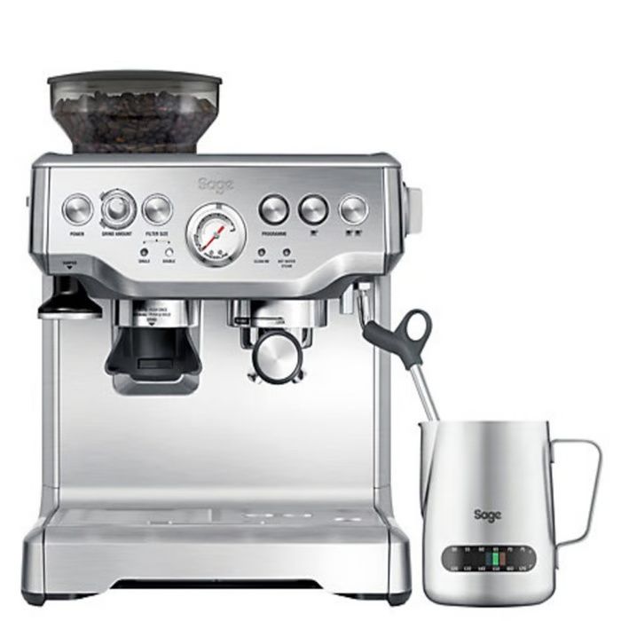 מכונת קפה טוחנת Sage SES875BSS Barista Express נירוסטה יוקרתית