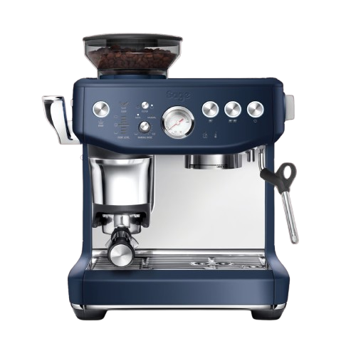 Sage SES876DBL Deep Blue - תמונה ראשית מכונת קפה טוחנת Sage SES876DBL בצבע כחול עמוק מבט קדמי