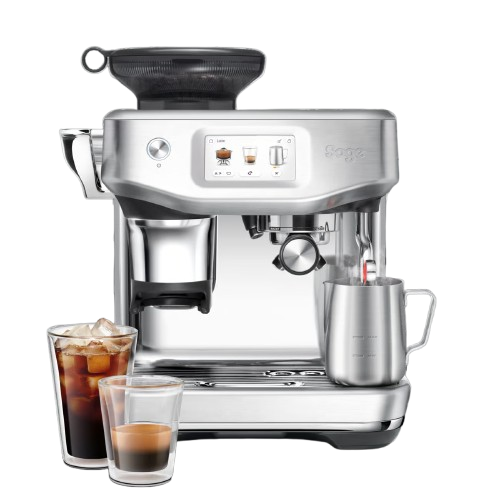 מכונת קפה Sage Barista Touch Impress SES882BSS בצבע נירוסטה מוברשת עם Cold Brew