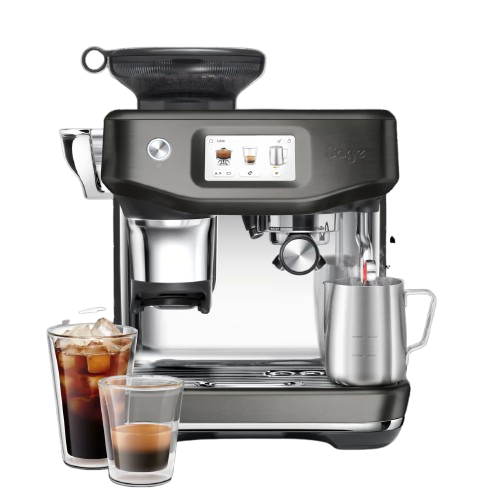 מכונת קפה Sage Barista Touch Impress SES882BST בצבע נירוסטה מושחרת עם Cold Brew מכונת קפה Sage Barista Touch Impress SES882BST בצבע נירוסטה מושחרת עם Cold Brew