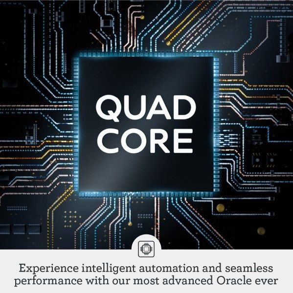 המחשה של מעבד Quad Core במכונת הקפה Sage SES995BSS לאוטומציה חכמה וביצועים רציפים המחשה של מעבד Quad Core במכונת הקפה Sage SES995BSS לאוטומציה חכמה וביצועים רציפים