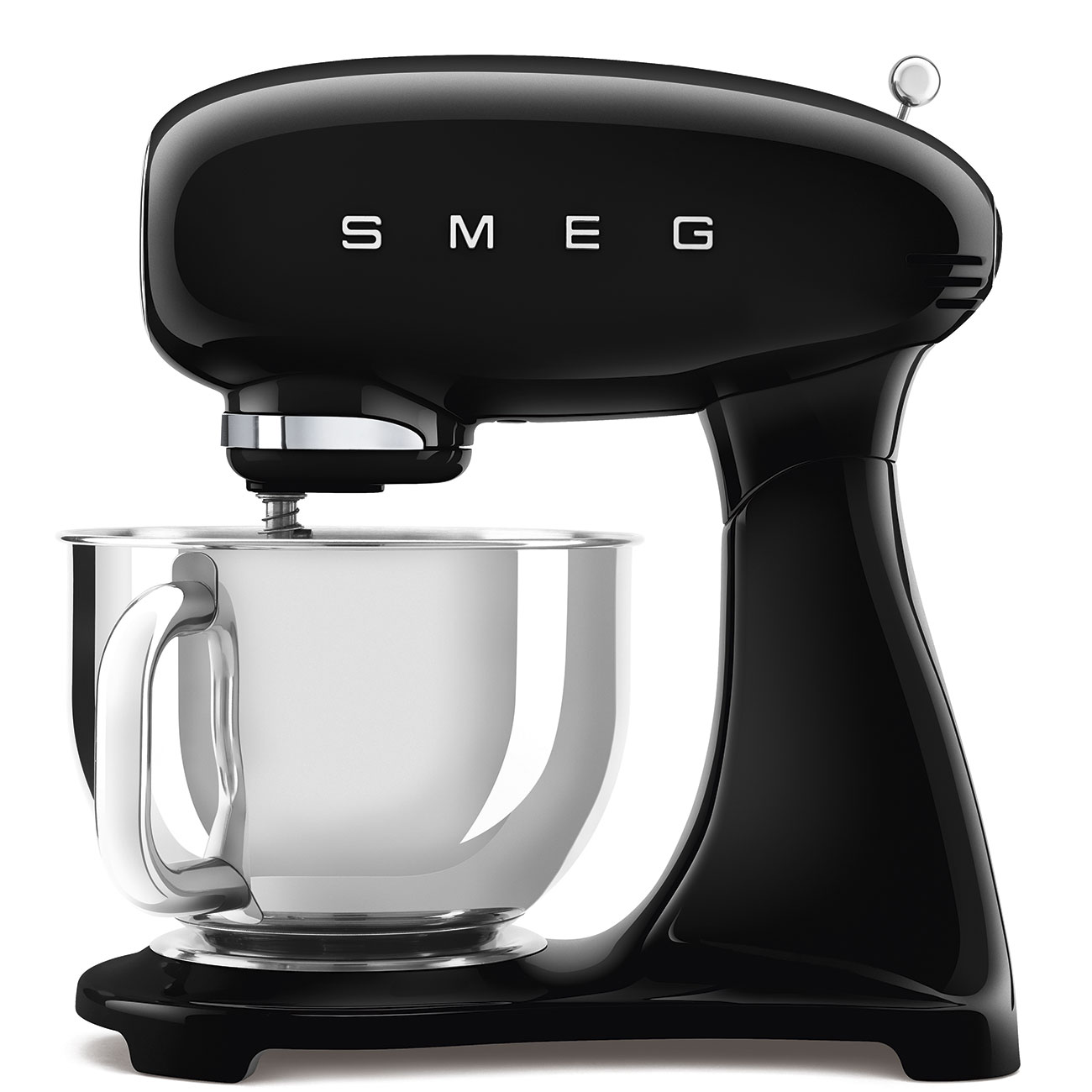 SMEG SMF03BLEU שחור - מיקסר פרימיום בעיצוב איטלקי מיקסר שולחני SMEG SMF03BLEU שחור בעיצוב רטרו עם קערת נירוסטה