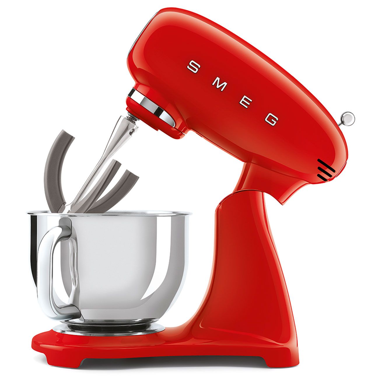 SMEG SMF03RDEU - סט אביזרים מלא לאפייה ולישה אביזרים כלולים למיקסר SMEG SMF03RDEU אדום