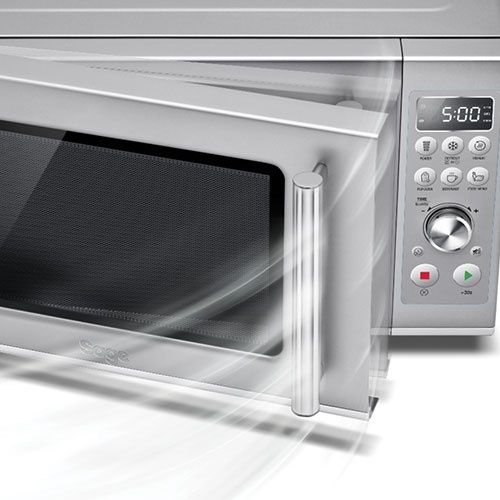 מנגנון טריקה שקטה Soft Close במיקרוגל SAGE SMO650SIL
