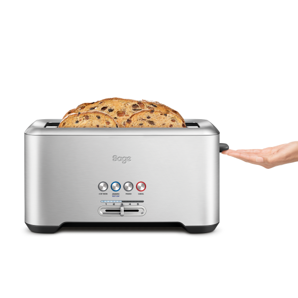 מצנם Sage STA730BSS נירוסטה ל-4 פרוסות – מבט קדמי