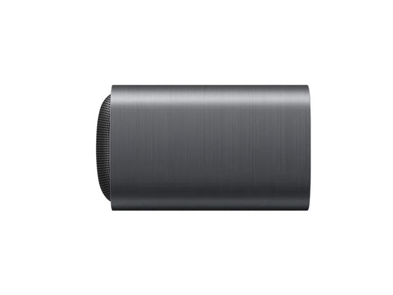 רמקול צידי TCL S45H תמונה של חלקו הצדדי של מקרן קול TCL S45H המדגיש את הגימור המוברש והקווים הנקיים.