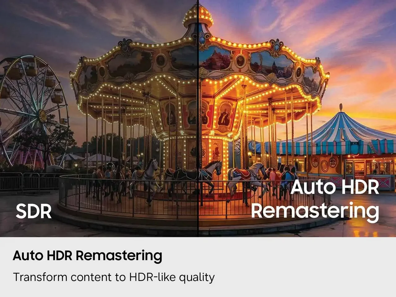 השוואת SDR מול HDR Remastering בטלוויזיית Samsung 65 אינץ׳ UE65M80H