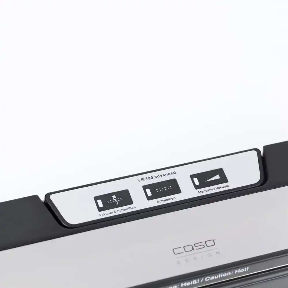איטום שקיות עד 30 סנטימטר CASO VR 190 Advanced פס איטום במכונת CASO VR 190 Advanced